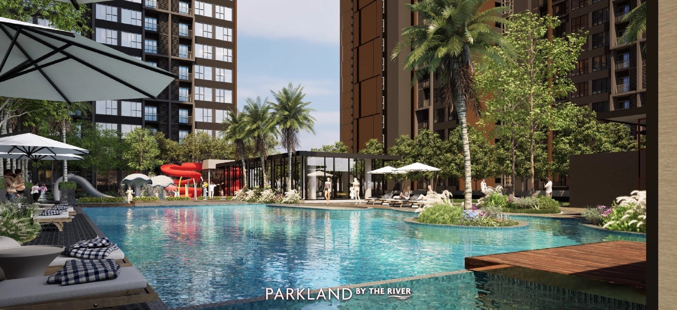 Pool deck artist impression